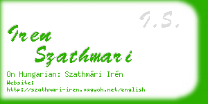 iren szathmari business card