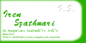 iren szathmari business card